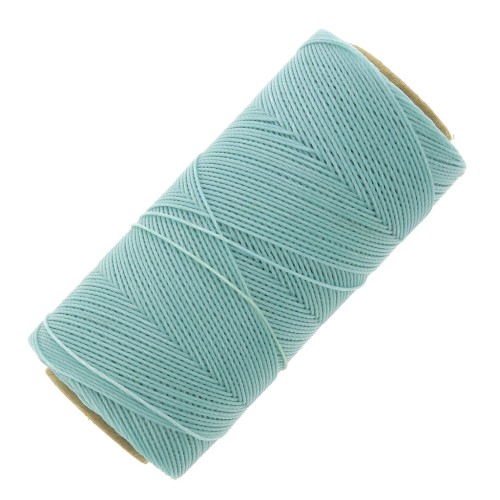 Linhasita waxed thread spool for micro macramé 1 mm - Azure blue (605) x168m