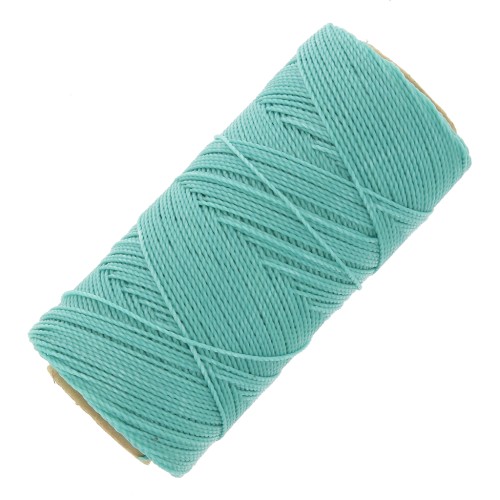 Linhasita waxed thread spool for micro macramé 1 mm - Frosted blue (231) x168m