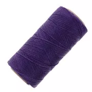 Linhasita waxed thread spool for micro macramé 1 mm - Dark Purple (369) x168m