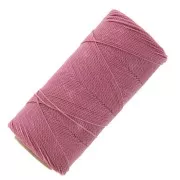 Linhasita waxed thread spool for micro macramé 1 mm - Dusty Rose (962) x168m