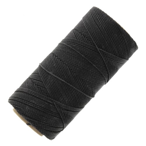 Linhasita waxed thread spool for micro macramé 0.5 mm - Dark brown (210) x335m