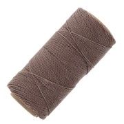 Linhasita waxed thread spool for micro macramé 0.5 mm - Taupe (366) x335m