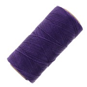 Linhasita waxed thread spool for micro macramé 0.5 mm - Dark Purple (369) x335m