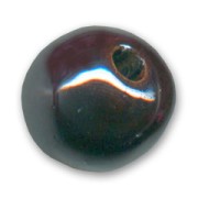 Ceramics bead 12mm Silver Brown