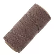 Linhasita waxed thread spool for micro macramé 0.75 mm - Taupe (366) x228m