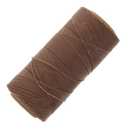 Linhasita waxed thread spool for micro macramé 0.75 mm - Sable (214) x228m