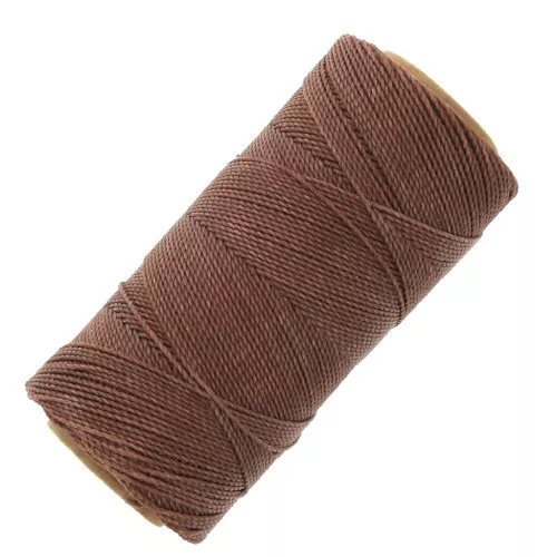Linhasita waxed thread spool for micro macramé 0.75 mm - Hazelnut (567) x228m