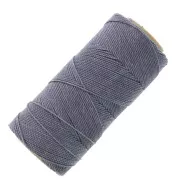 Linhasita waxed thread spool for micro macramé 0.75 mm - Mauve Grey (227) x228m