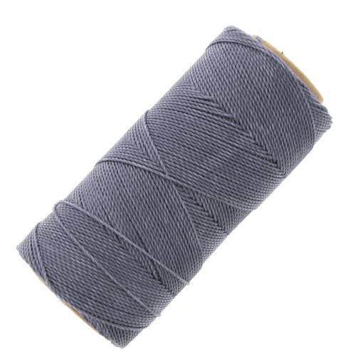 Linhasita waxed thread spool for micro macramé 0.75 mm - Mauve Grey (227) x228m