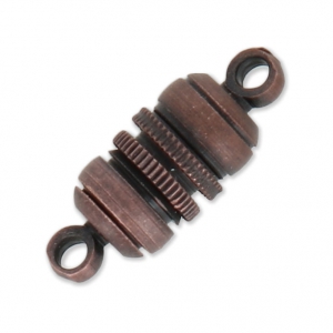 Magnetic clasp 16x6mm Old copper tone x1