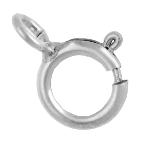5 mm spring clasp with open ring - Silver 925 x1