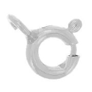 Spring Clasp 5 mm - open ring - in Silver 925 x50