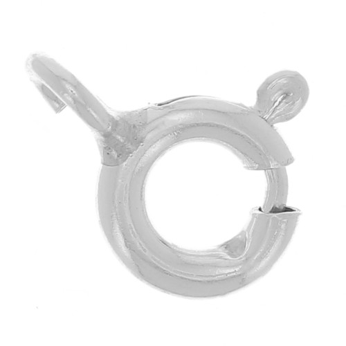 Spring Clasp 5 mm - open ring - in Silver 925 x50