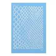 Silk Screen Moiko for polymer clay 74x105 mm - Snake Skin Pattern 11.33 x1