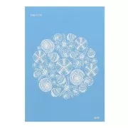 Silk Screen Moiko for polymer clay 74x105 mm Seashells Pattern 12.06 x1