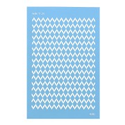 Silk Screen Moiko for polymer clay 74x105 mm Chevrons Pattern 11.24 x1|raw }}