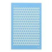 Silk Screen Moiko for polymer clay 74x105 mm Chevrons Pattern 11.24 x1