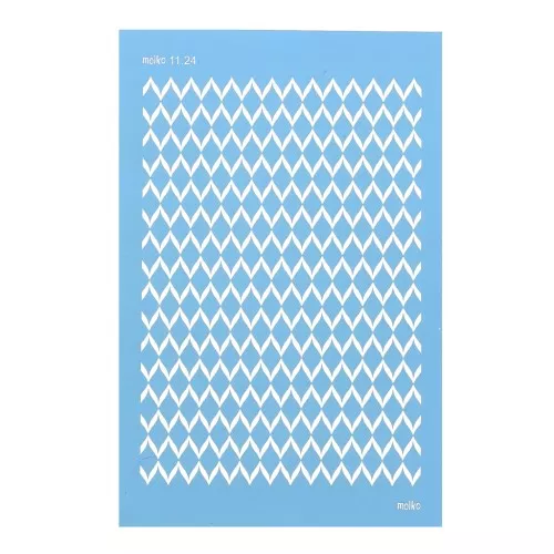Silk Screen Moiko for polymer clay 74x105 mm Chevrons Pattern 11.24 x1