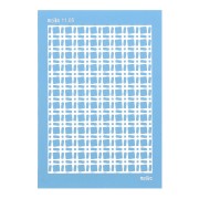 Silk Screen Moiko for polymer clay 74x105 mm Retro Grid Pattern 11.05 x1|raw }}