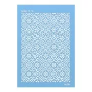 Silk Screen Moiko for polymer clay 74x105 mm Rhombus Ethnic Pattern 11.09 x1