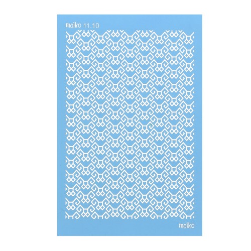 Silk Screen Moiko for polymer clay 74x105 mm Ethnic Pattern 11.10 x1