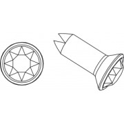 PureCrystal Rivet 53005 8 mm Tanzanite/Gold Tone x1