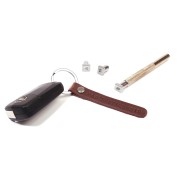 4mm stamp set for leather and polymer clay leather effect - alphabet and number x1