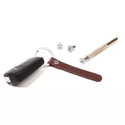 4mm stamp set for leather and polymer clay leather effect - alphabet and number x1