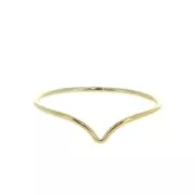 Gold-Filled chevron ring - Size 52 x1