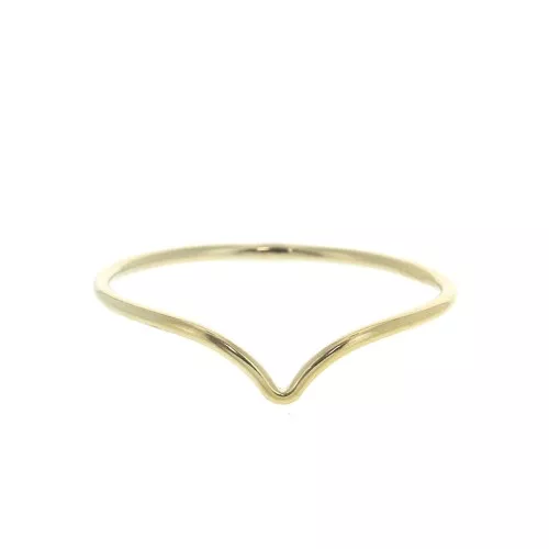 Gold-Filled chevron ring - Size 52 x1
