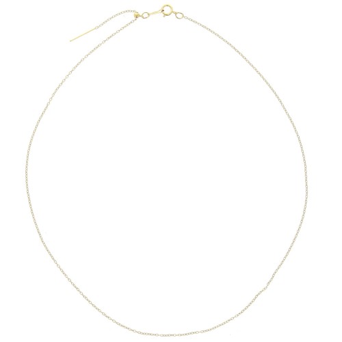 1.1mm Gold-filled Adjustable Cable chain mesh choker x45 cm