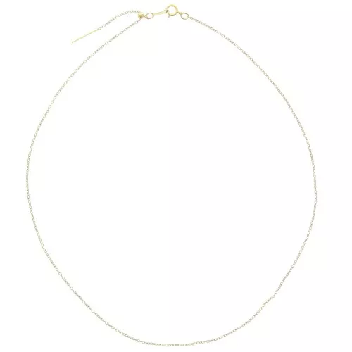 1.1mm Gold-filled Adjustable Cable chain mesh choker x45 cm
