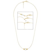 1.1mm Gold-filled Adjustable Cable chain mesh choker x45 cm