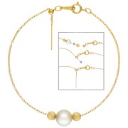 1.1mm Gold-filled Adjustable Forçat mesh bracelet x19 cm