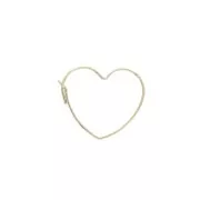 18x20mm Gold-filled Heart Hoop Earrings to decorate x2