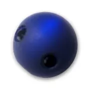 Round Polaris bead with rhinestones  10mm Dark Indigo x1