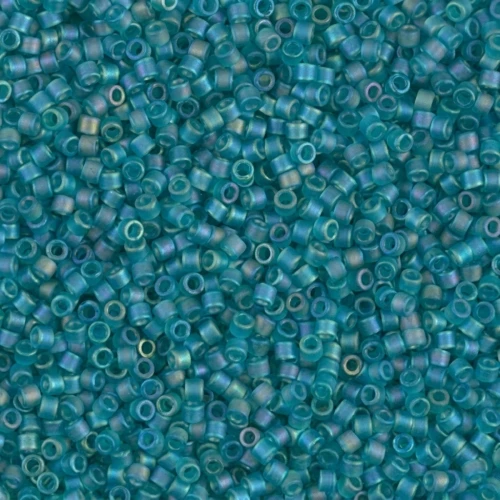 Miyuki Delica 11/0 DB1283 - Matte Transparent Caribbean Teal AB x8g