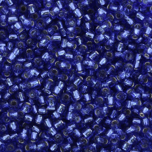 Toho Seed beads 11/0 TO11R35 - Silver Lined Sapphire x8g
