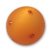 Round Polaris bead with rhinestones 16mm Topaz x1|raw }}