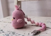 15mm Mint/Grey/White silicone beads for pacifier x7