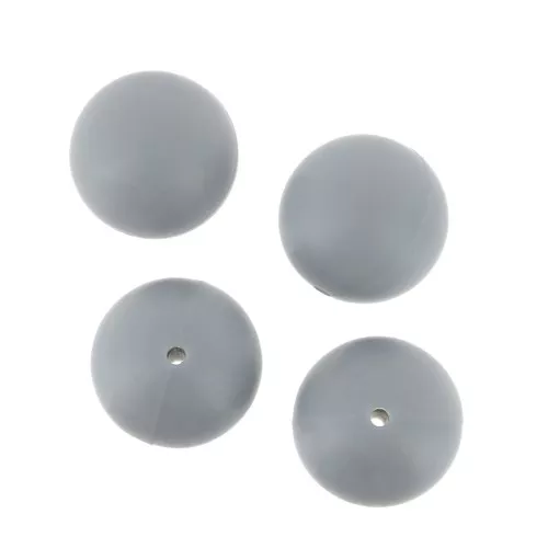 18mm Grey silicone beads for pacifier x4