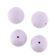 18mm Lavender silicone beads for pacifier x4