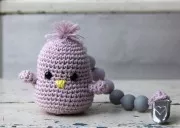 18mm Lavender silicone beads for pacifier x4