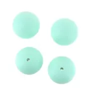 18mm Mint silicone beads for pacifier x4