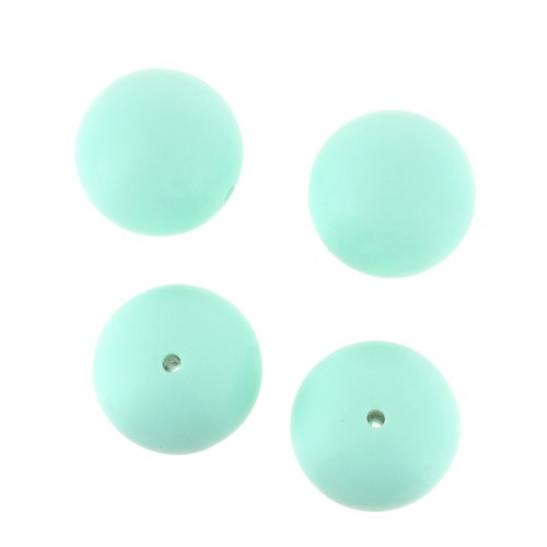 18mm Mint silicone beads for pacifier x4