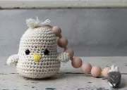 18mm Mint silicone beads for pacifier x4