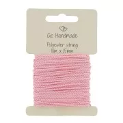 1.5mm Pink Polyester Cord for pacifier x10 m