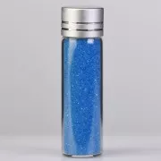 50 to 630µm Preciosa Ornella Blue Glass Microbeads No-hole x50g