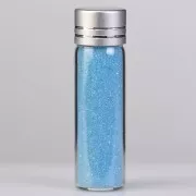 50 to 630µm Preciosa Ornella Light Blue Glass Microbeads No-hole x50g