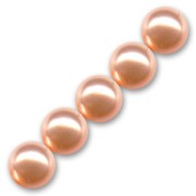 Pearly beads 4mm Peach x100|raw }}